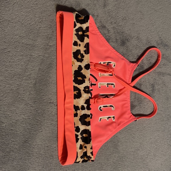 Reversible swimsuit, cheetah print and hot pink - Picture 4 of 8